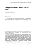 Un'analisi comparata degli hedge fund