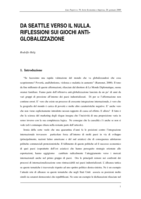 Da Seattle verso il nulla: riflessioni sui giochi anti-globalizzazione