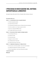 I processi di innovazione nel sistema aerospaziale lombardo
