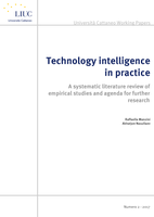 Technology intelligence in practice: a systematic literature review of empirical studies and agenda for further research