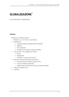 Globalizzazione