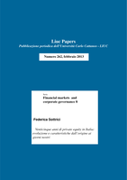 Venticinque anni di private equity in Italia: evoluzione e caratteristiche dallorigine ai giorni nostri
