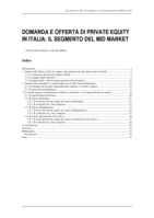 Domanda e offerta di private equity in italia: il segmento del mid market