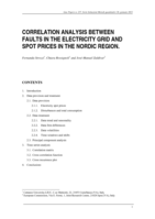 Correlation analysis between faults in the electricity grid and spot prices in the Nordic Region