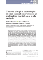 The role of digital technologies in open innovation processes: an exploratory multiple case study analysis