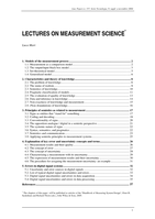 Lectures on measurement science