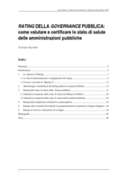 Rating della governance pubblica: come valutare e certificare lo stato di salute delle amministrazioni pubbliche