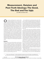 Measurement, dataism and post-truth ideology: the good, the bad and the ugly